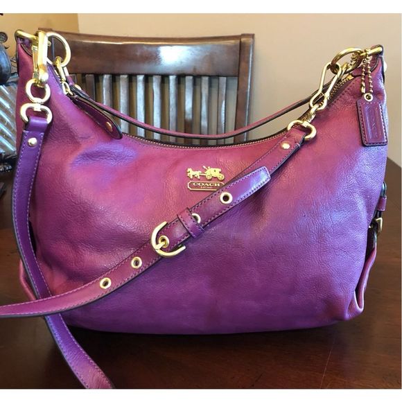 Coach Bags Coach Hailey Convertible Crossbody Hobo In Soft Plum